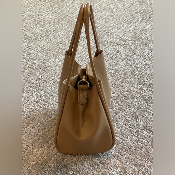 Anthropologie The Mini Hollace Tote, Removable Shoulder Strap Inner Pouch, Brown - Picture 4 of 16